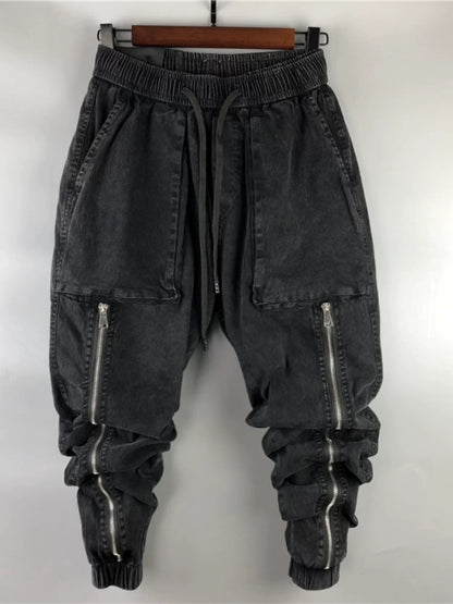 Мъжки панталон Denim zipper SS24-https://shorturl.at/ZOpL3-Thedresscode