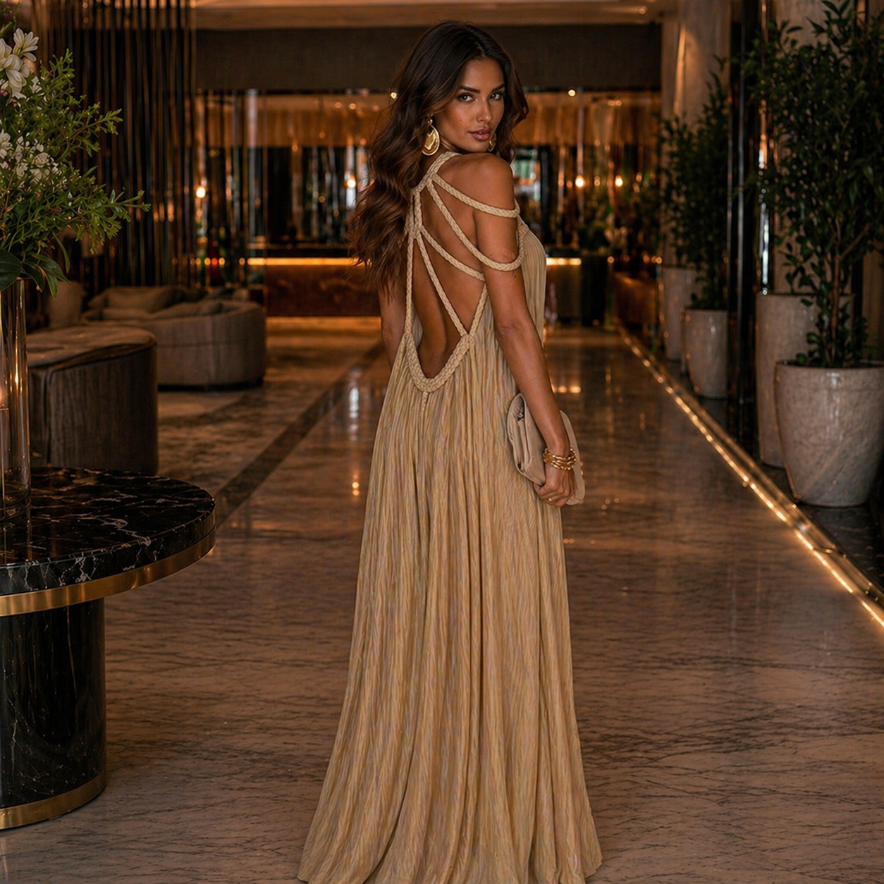 Дамска рокля Golden Goddess SS26