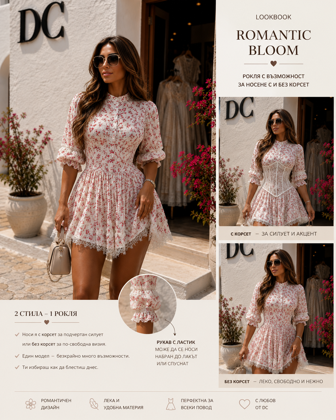 Дамска рокля White Corset SS26