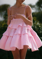 Дамска рокля Pink Cascade **SALE 25**-Thedresscode