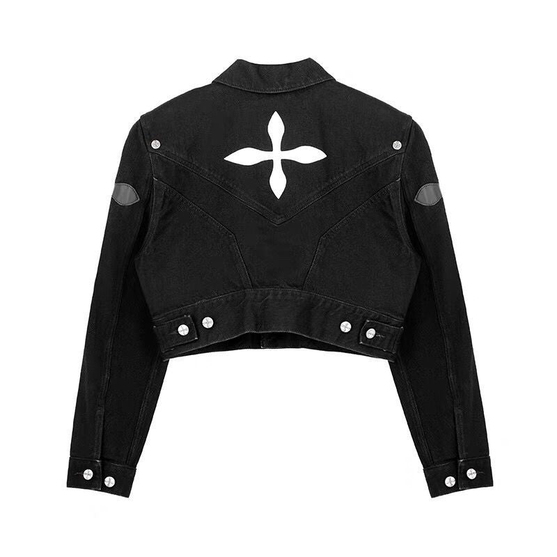 Дамско дънково яке Cross SS25-Thedresscode