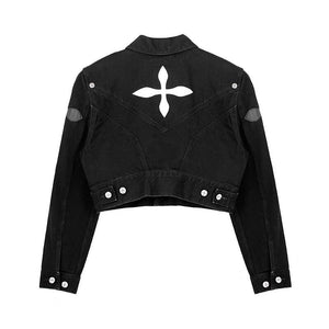 Дамско дънково яке Cross SS25-Thedresscode