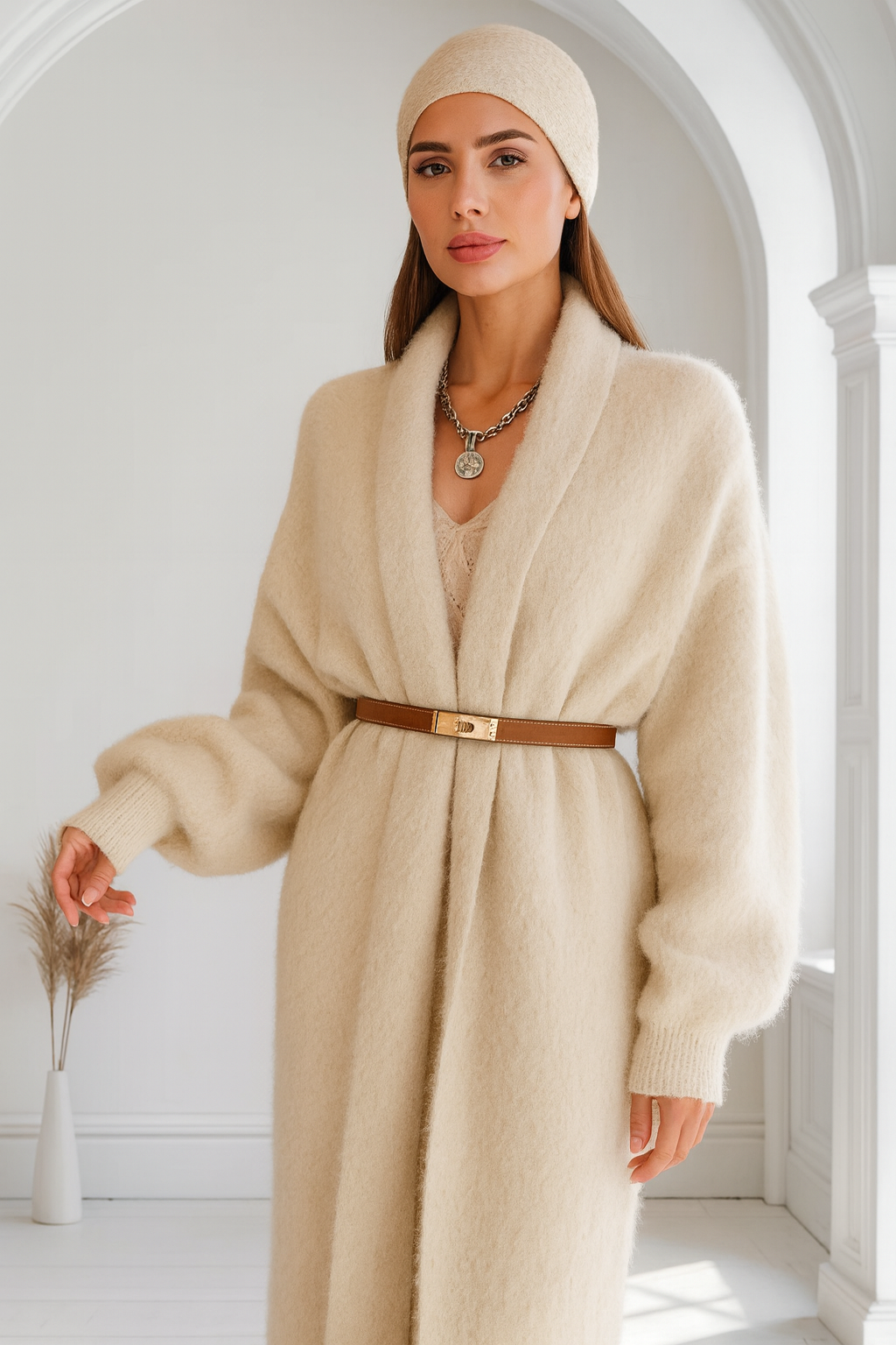 Дамска дълга жилетка Luxury FW 2026-Дамска дълга жилетка Luxury SS24'-Thedresscode