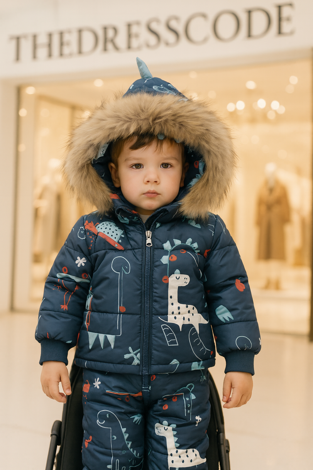 Детски ски комплект Blue Dino **SALE 25**-Thedresscode