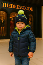 Детско зимно яке с поларена суичър подплата+ шапка подарък ** SALE 24 **-зимно яке за момчета-Thedresscode