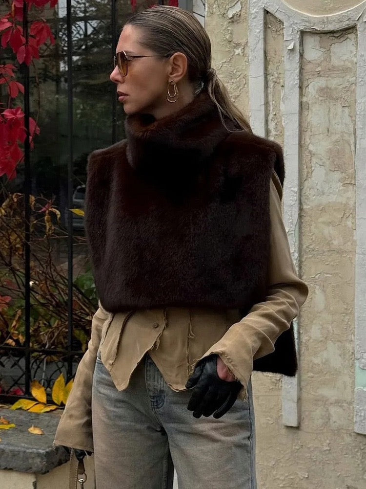 Дамско пончо Velvet Luxe Poncho-Thedresscode