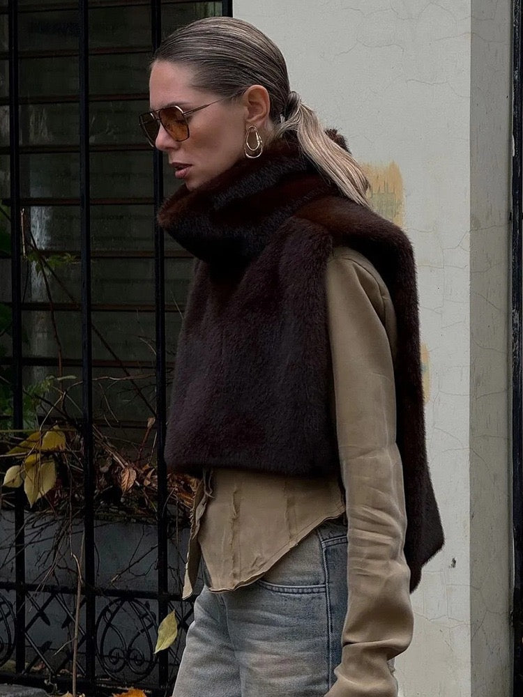 Дамско пончо Velvet Luxe Poncho-Thedresscode