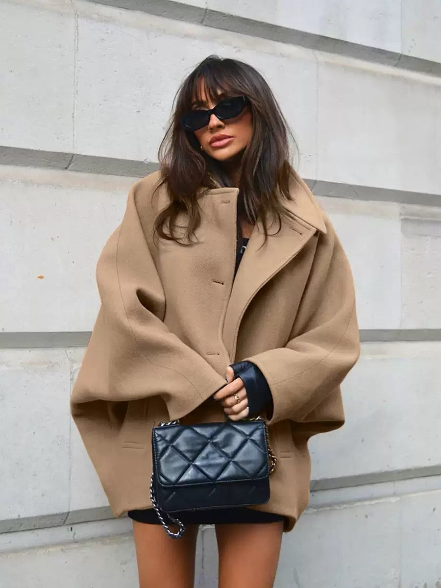 Дамско палто Cappuccino Oversize Coat FW 2026-Thedresscode