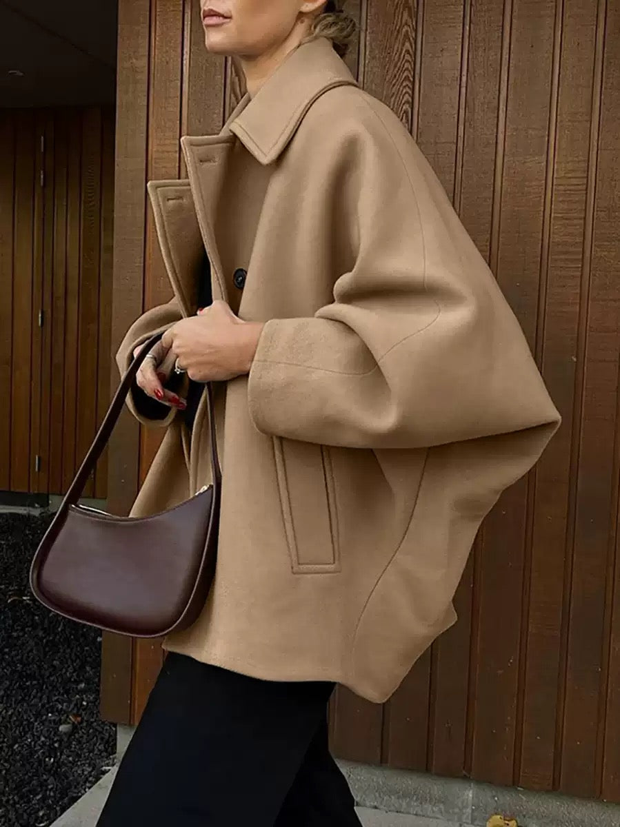 Дамско палто Cappuccino Oversize Coat FW 2026-Thedresscode