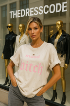 Дамска тениска Mood Bitch FW 2026-Дамска тениска Mood Bitch 24'-Thedresscode