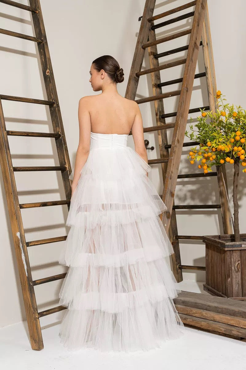 Дамска пола WHITE REBEL TULLE SS26