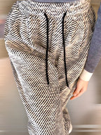 Дамски панталон Stripless AW 2026-Дамски ленен панталон Embroidered Lace 24'-Thedresscode