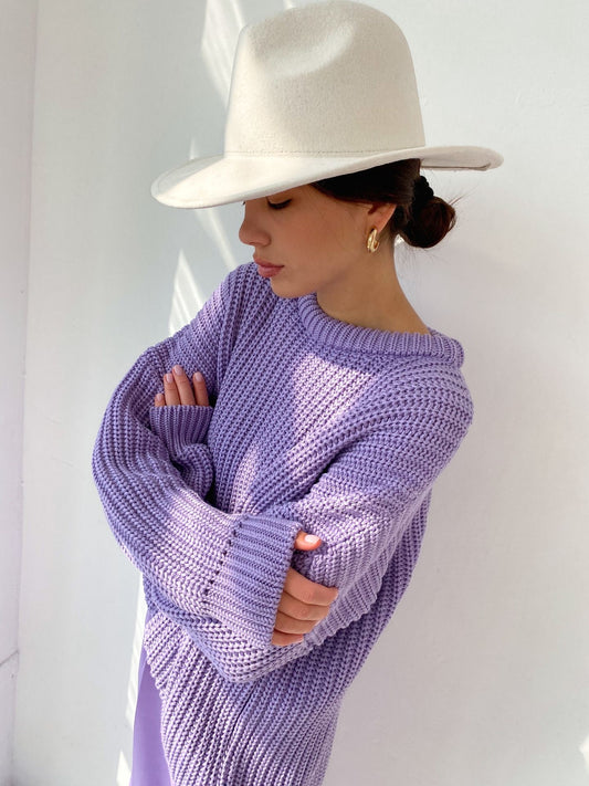 Дамски пуловер Purple Mood SS24'-Clothing-Thedresscode