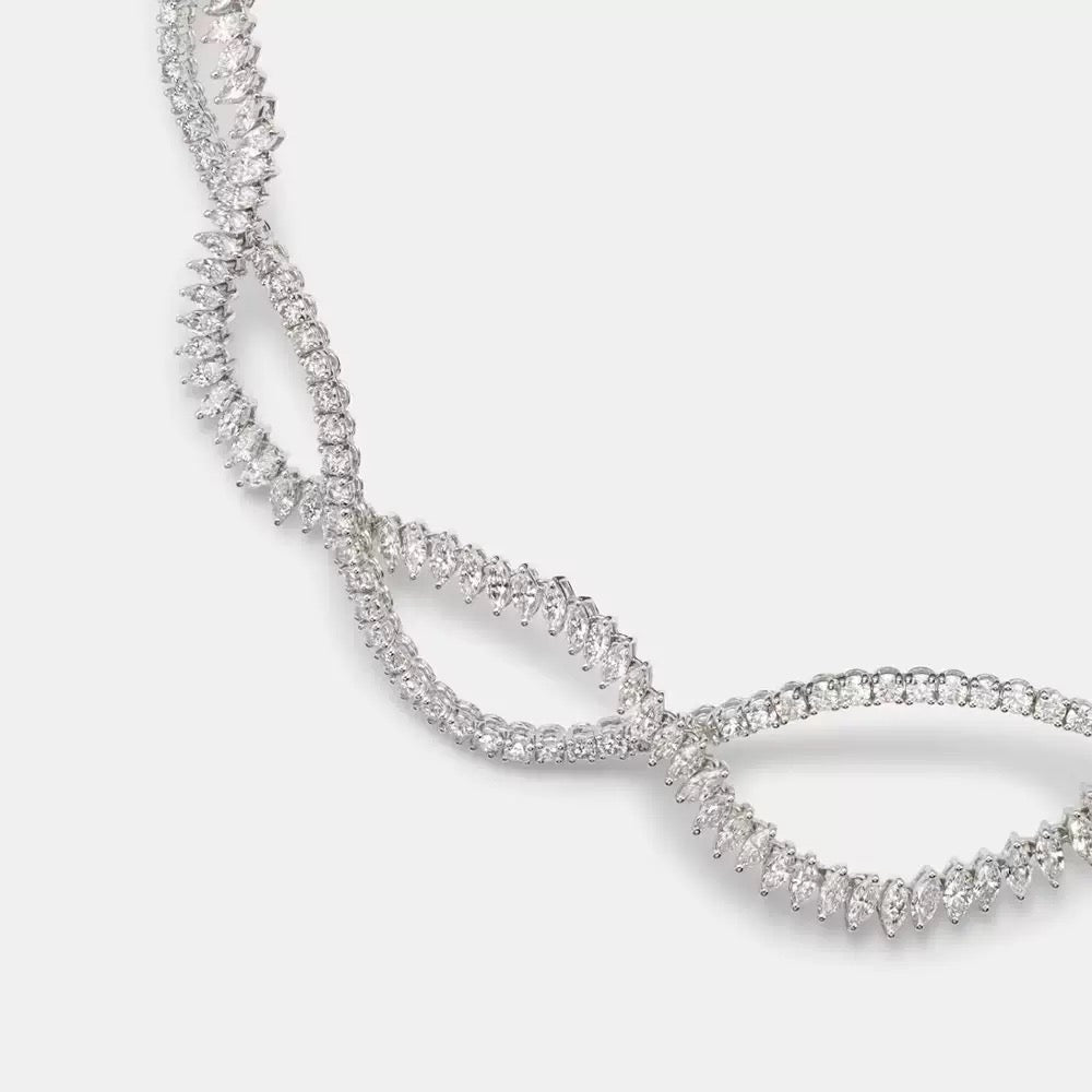 Women's pearl necklace - Goldy