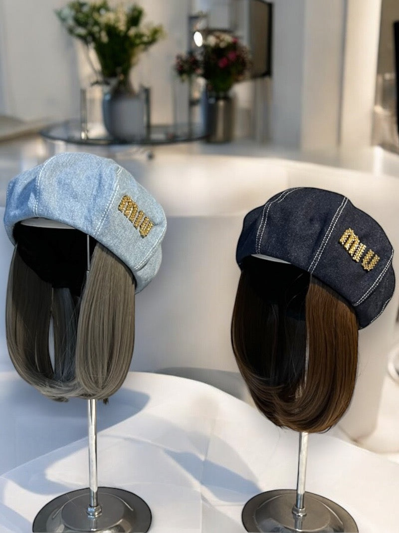 Дамска шапка с екстеншъни Baret SS25-Thedresscode