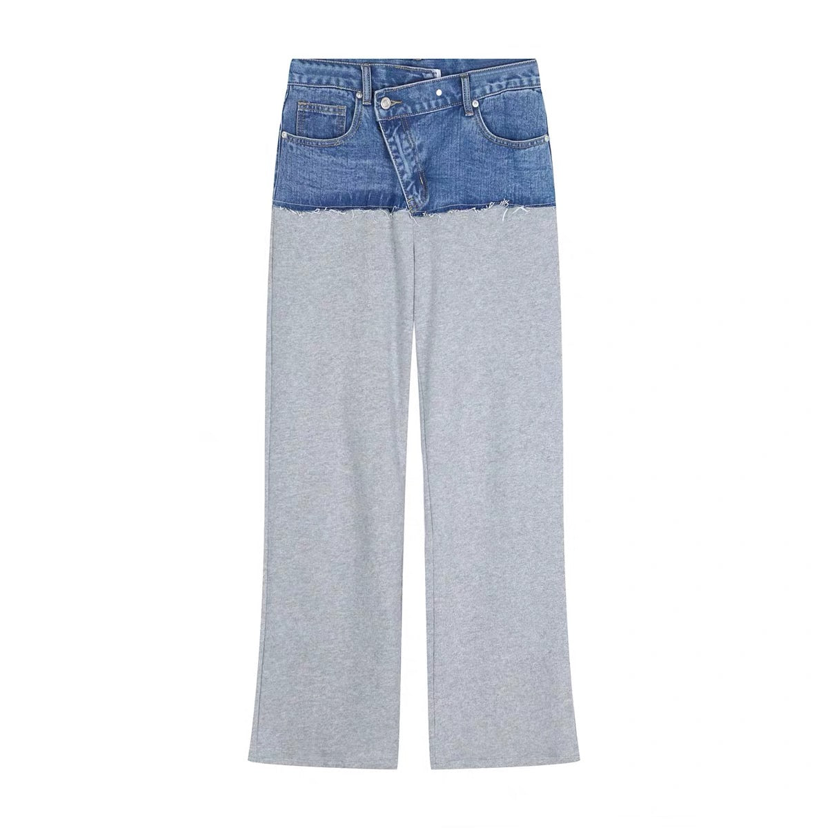 Дамски панталон с дънков мотив-Clothing-Thedresscode