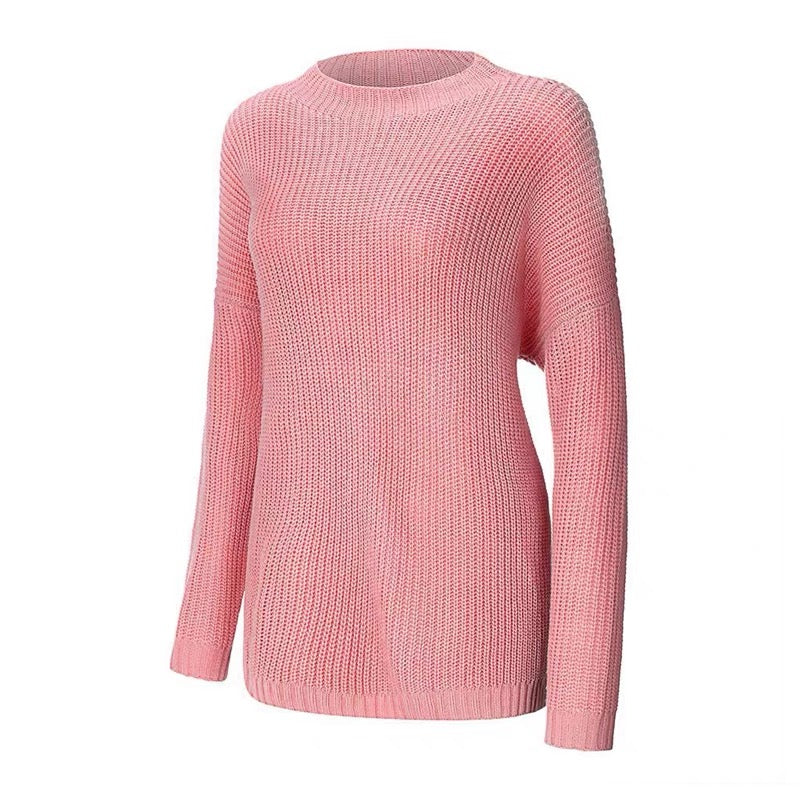 Дамски пуловер Fashion Rose Pink-дамски пуловер-Thedresscode