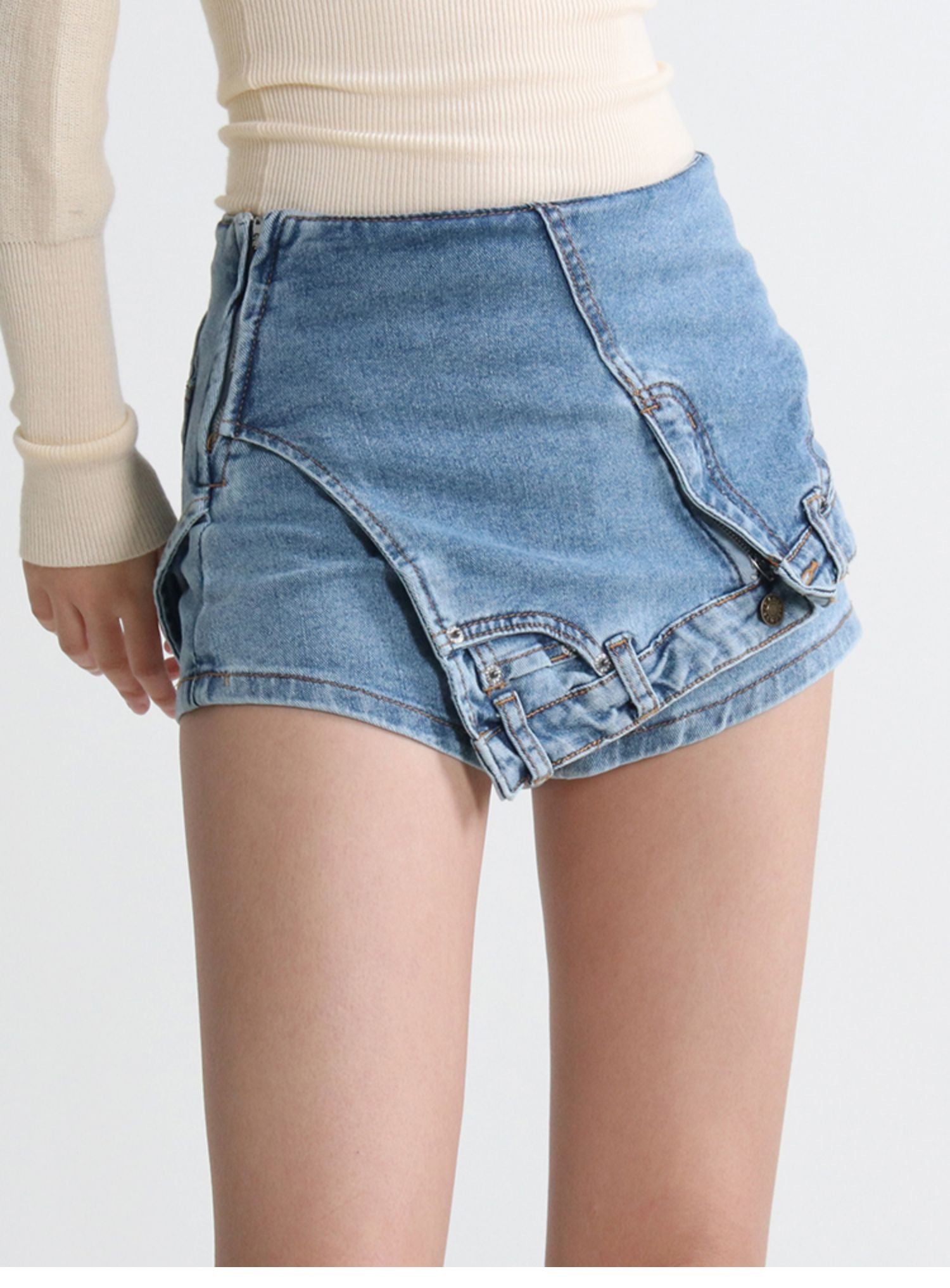 Дамски къси дънки Short&Skirt SS24-Дамски къси панталони Rick Owens-Thedresscode