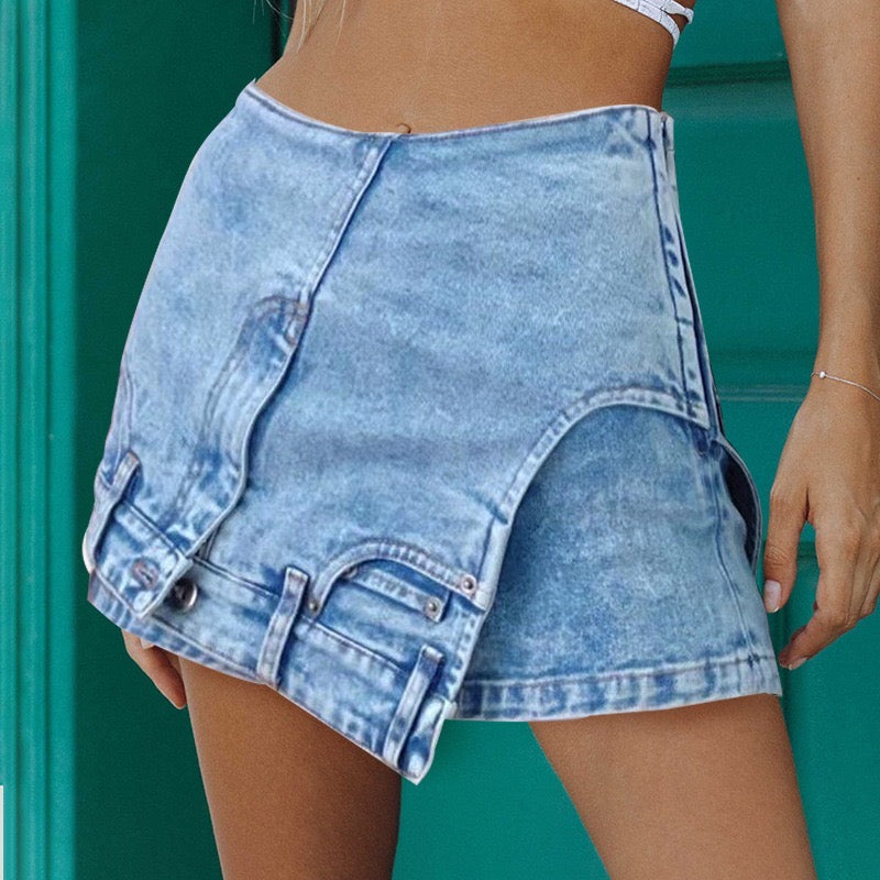 Mini skirt hotsell jeans for sale