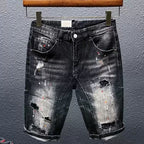 Мъжки къси дънки Street Art **SALE 25**-Thedresscode