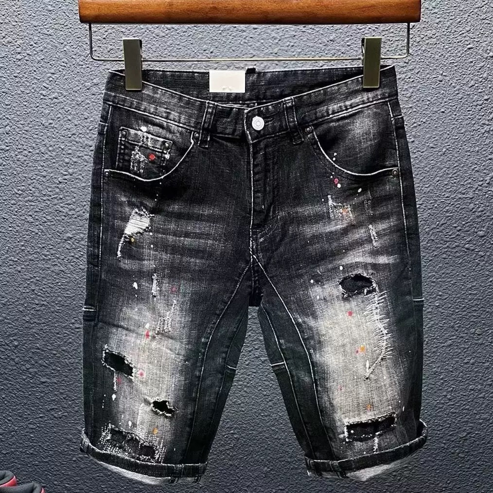 Мъжки къси дънки Street Art SS25-Thedresscode