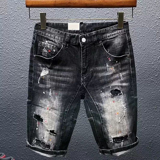Мъжки къси дънки Street Art SS25-Thedresscode