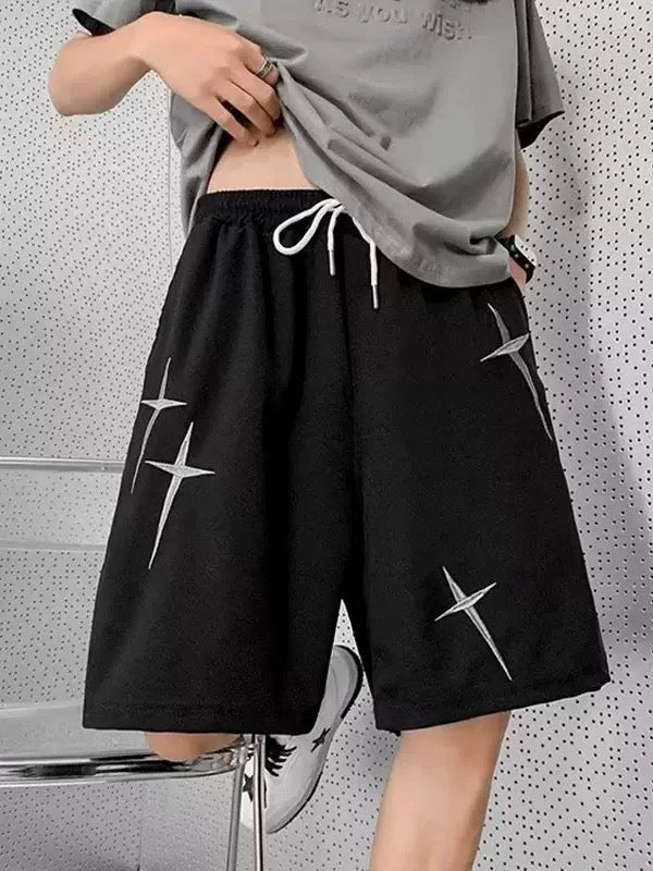 Мъжки къси панталони Embroidered Crosses SS25-Мъжки къси панталони Embroidered Crosses 24'-Thedresscode