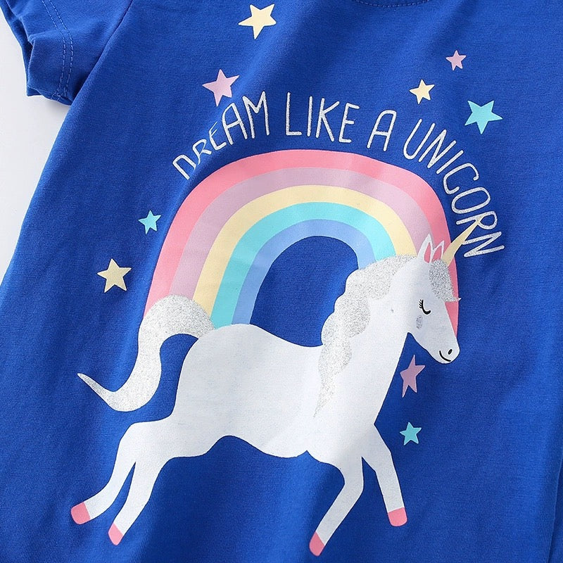 Детска тениска Dream Like A Unicorn SS24-kids t-shirt-Thedresscode