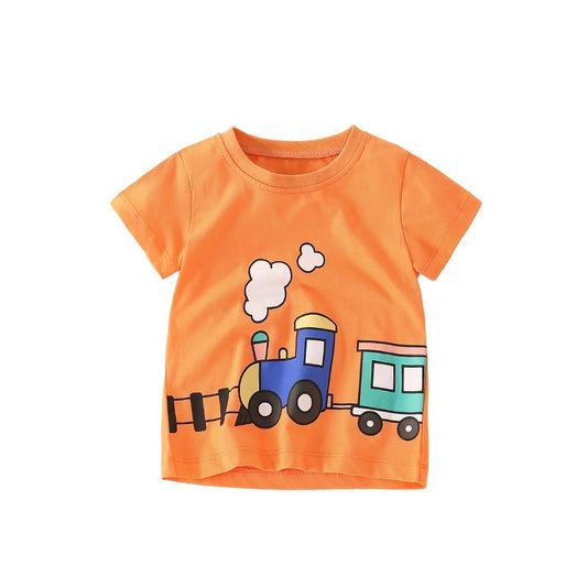 Детска тениска The train is coming SS24-kids t-shirt-Thedresscode