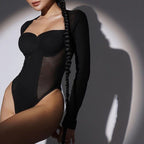 Дамско боди Push Up FW 2026-Дамско боди - Puff Arm-Thedresscode