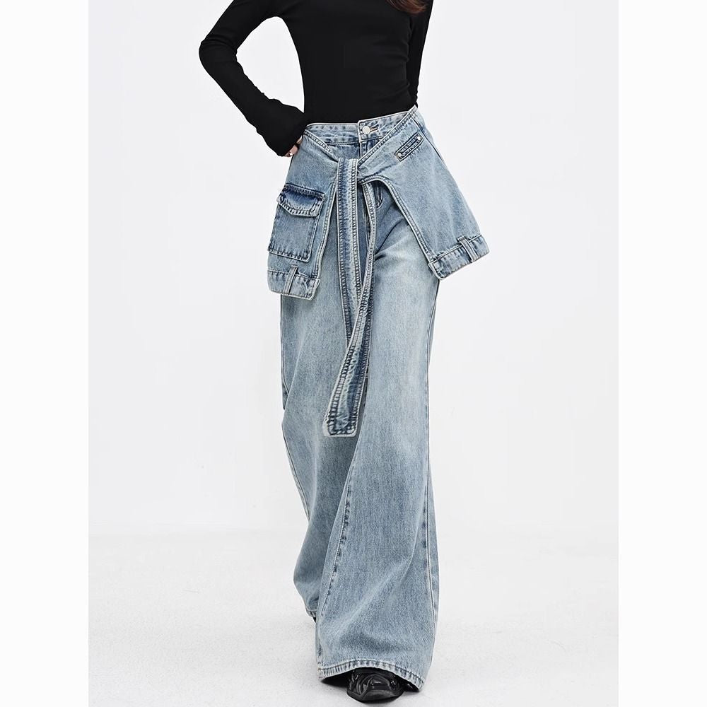 Дамски дънки SKIRT FW 2026-Дамски дънки Buttons SS24'-Thedresscode