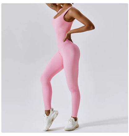 Дамски спортен гащеризон Pink Rips 24'-Дамски спортен гащеризон Pink Rips 24'-Thedresscode