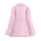 Дамски блейзър с пера SS26