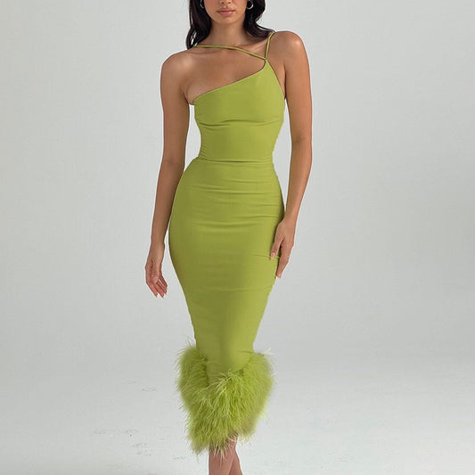 Дамска рокля Feather Bottom SS23 **SALE**-Дамска рокля Feather Bottom SS23-Thedresscode