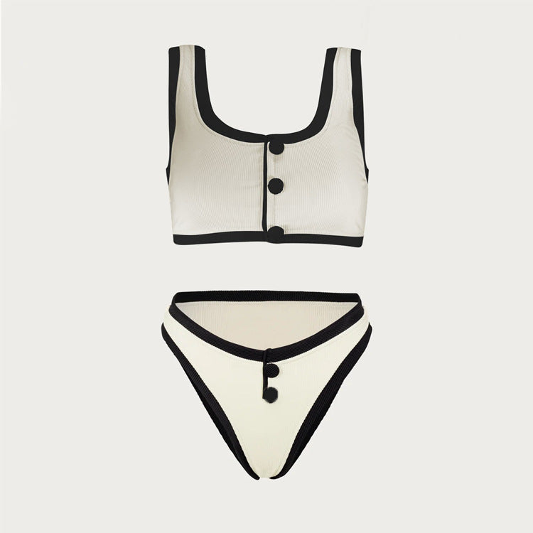 Дамски бански Chic Contrast SS25-Thedresscode