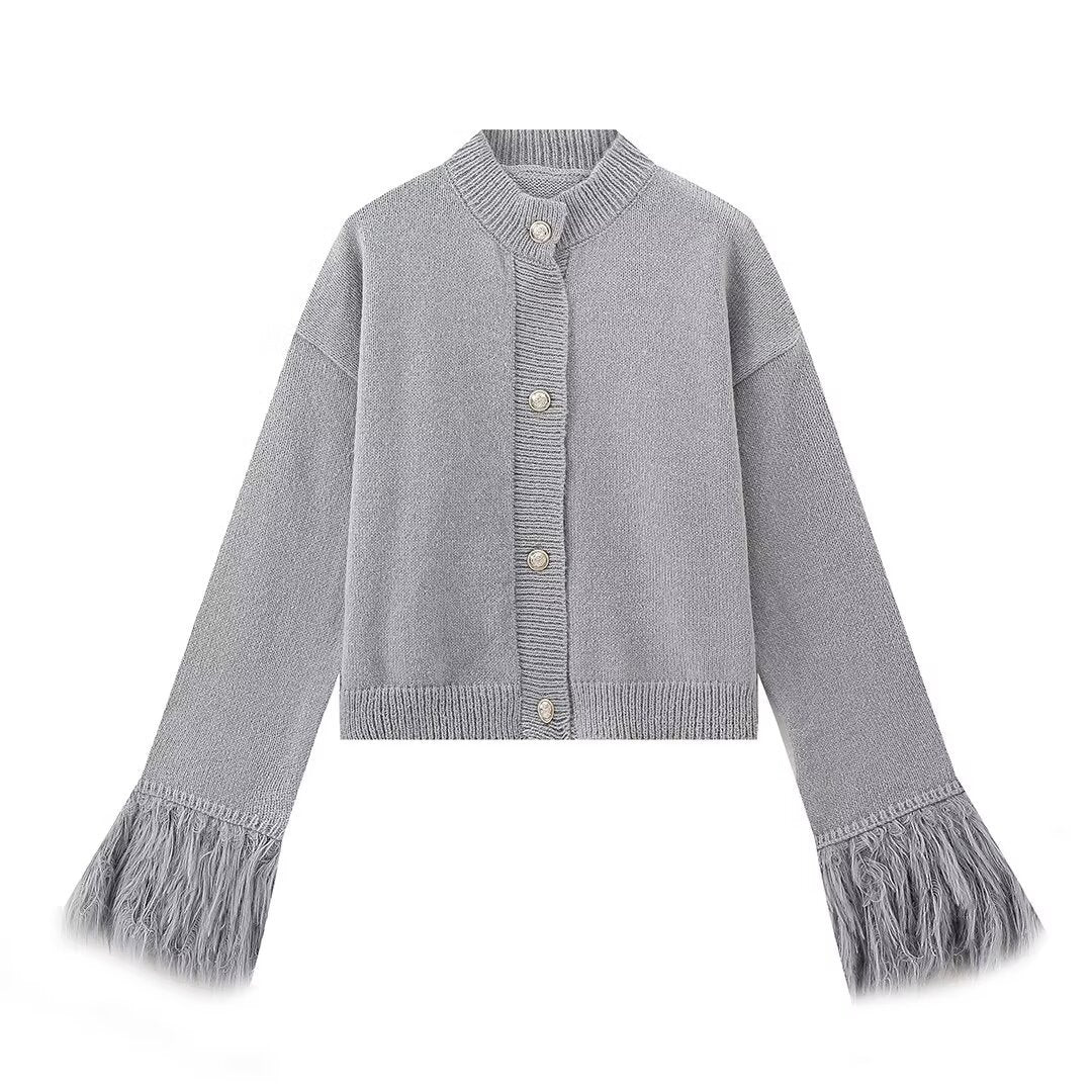 Дамска жилетка Feathered Charm FW 2026-Thedresscode