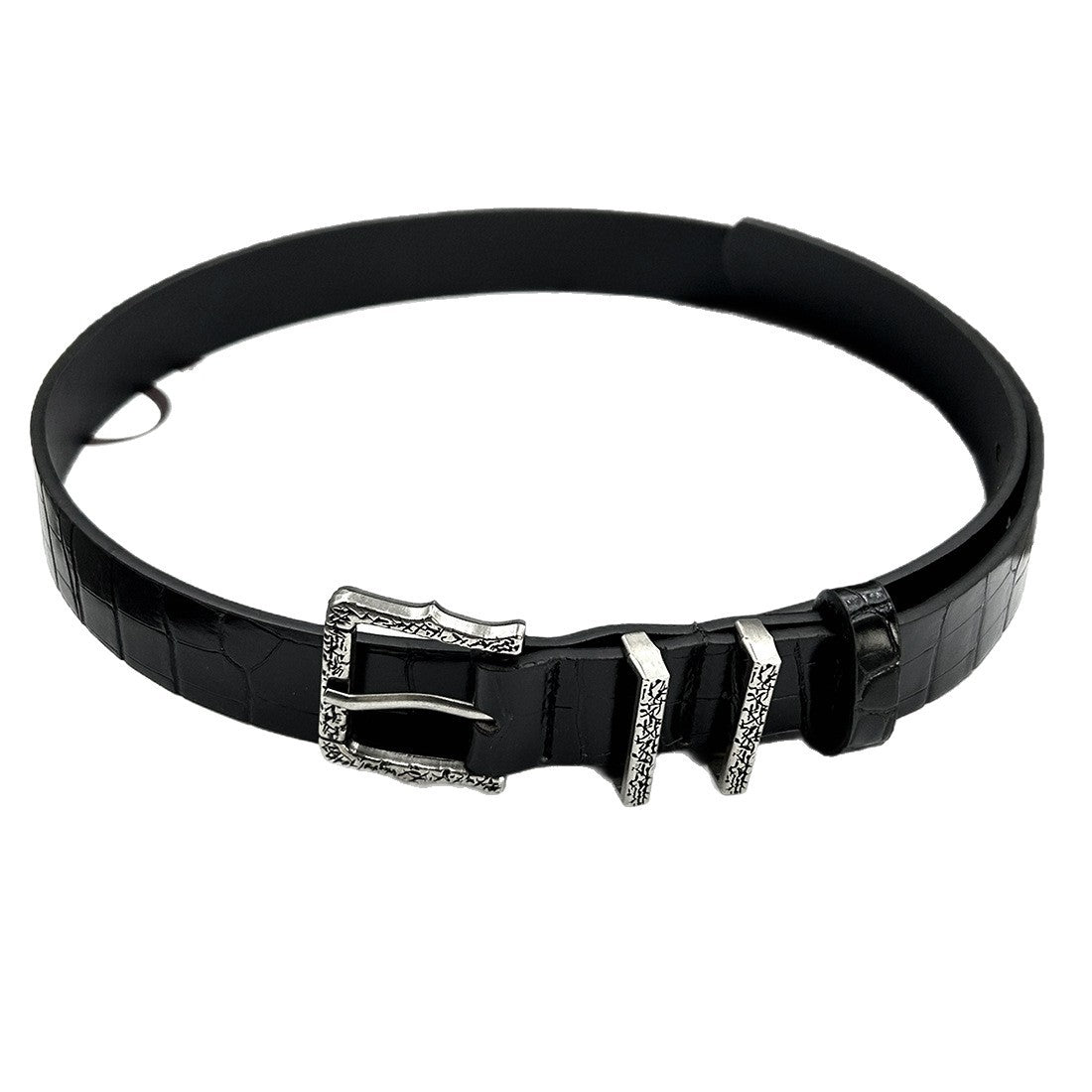 Мъжки колан Retro Engraved Buckle SS25-Мъжки колан Retro Engraved Buckle SS25-Thedresscode