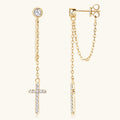 Дамски обеци Gold Cross Chain SS26
