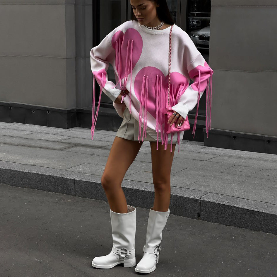 Дамски пуловер Heartstrings FW 2026-Thedresscode