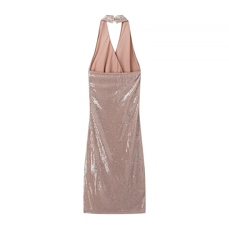 Дамска рокля Champagne Sequins SS25-https://detail.1688.com/offer/853634047405.html?spm=a26352.b28411319.offerlist.32.66651e62iAVZH8-Thedresscode