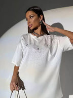 Дамска тениска White Star Glow SS26