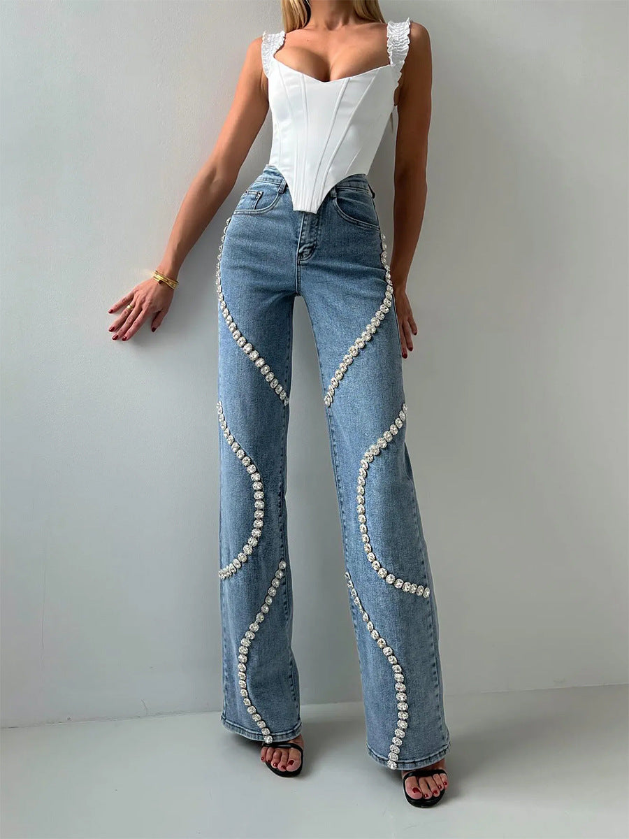 Дамски дънки Crystal Legs AW 2026-https://detail.1688.com/offer/850086629998.html?spm=a262uh.11734178.favorite-offers-offer-list-offer1.2.74b52ef6PmZ95L-Thedresscode