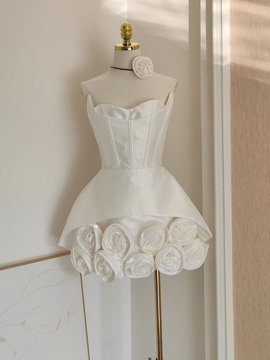 Дамска рокля White Rose Couture SS26