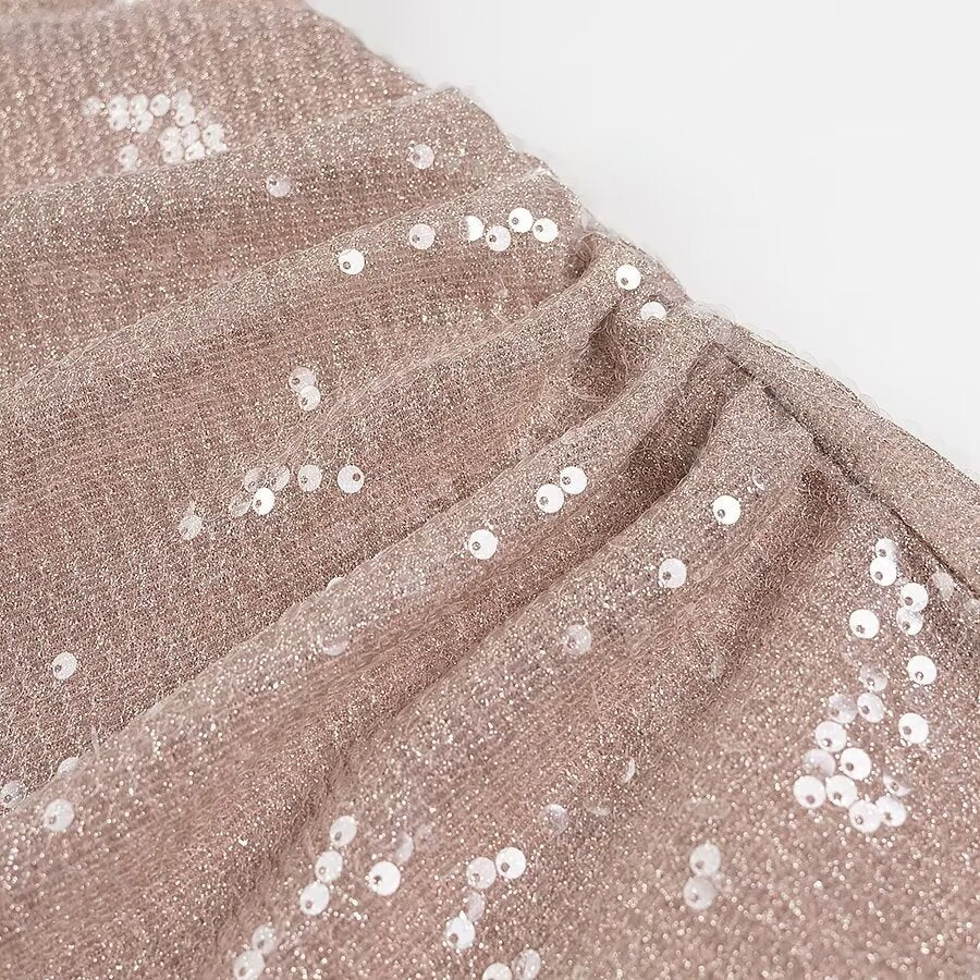 Дамска рокля Champagne Sequins SS25-https://detail.1688.com/offer/853634047405.html?spm=a26352.b28411319.offerlist.32.66651e62iAVZH8-Thedresscode