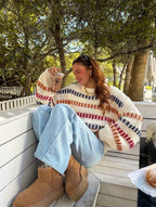 Дамски пуловер Color Stripes FW 2026-Thedresscode