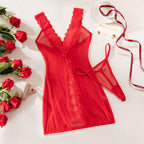 Дамско бельо нощница Red Lace Night SS26