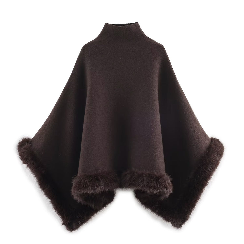 Дамско пончо Cocoa Fur SS27