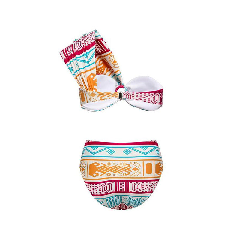 Дамски бански + плажна пола Tribal Sunset SS25-Thedresscode