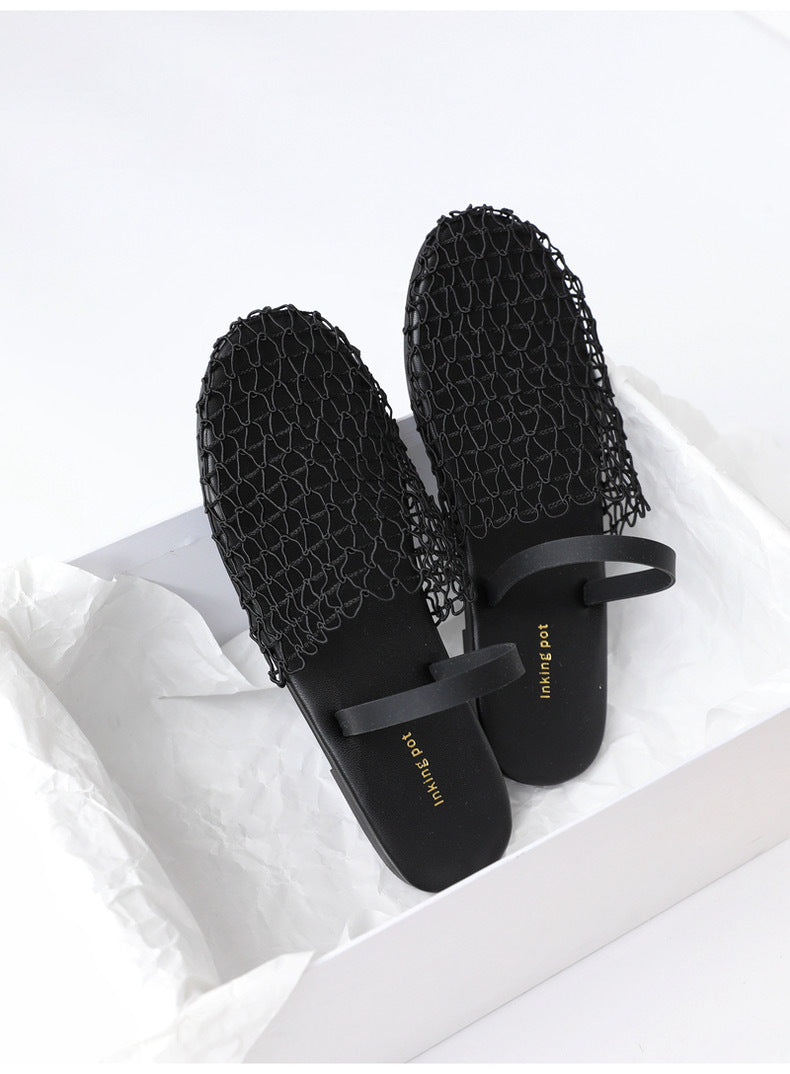 Дамски чехли Black Lina **SALE 26**