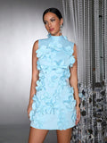 Дамска рокля 3D Sky Blossom Glam SS26